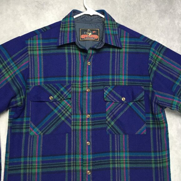 BackPacker Sportswear Mens VTG Flannel Shirt size Medium Long Sleeve Button Up - Picture 1 of 16